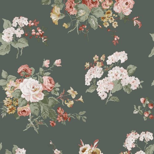 Laura Ashley Rosemore Fern Wallpaper 114896