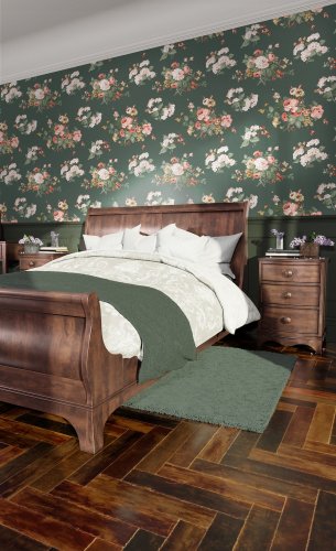 Laura Ashley Rosemore Fern Wallpaper 114896