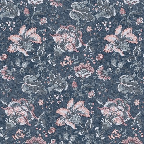 Laura Ashley Portia Dark Seaspray Wallpaper 114908