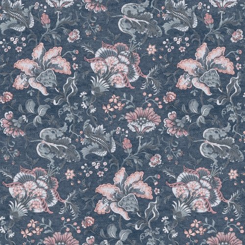 Laura Ashley Portia Dark Seaspray Wallpaper 114908