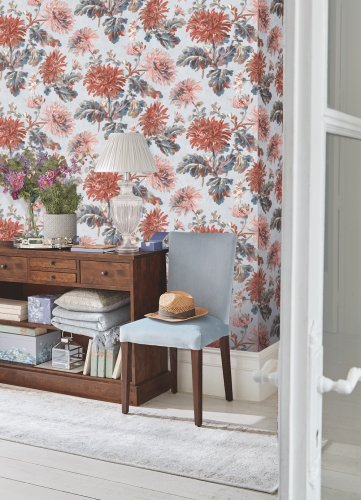 Laura Ashley Maryam Crimson Wallpaper 114912