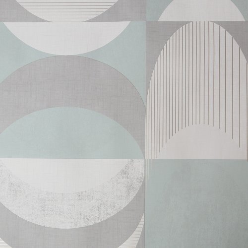 Graham & Brown Seamless Geo Mint Wallpaper 115097