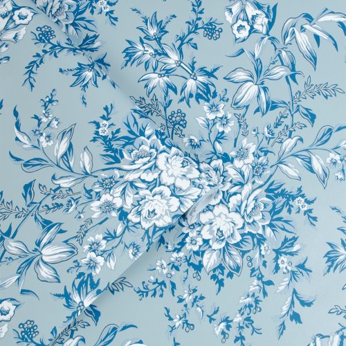 Laura Ashley Picardie Blue Sky Wallpaper 115251