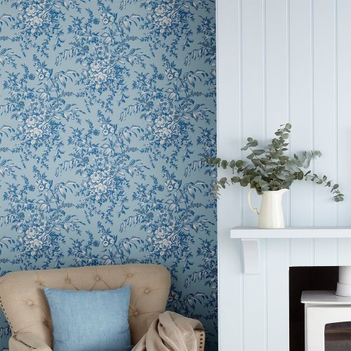 Laura Ashley Picardie Blue Sky Wallpaper 115251