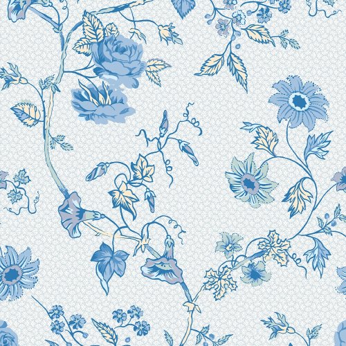 Laura Ashley Rambling Rector Blue Sky Wallpaper 115258