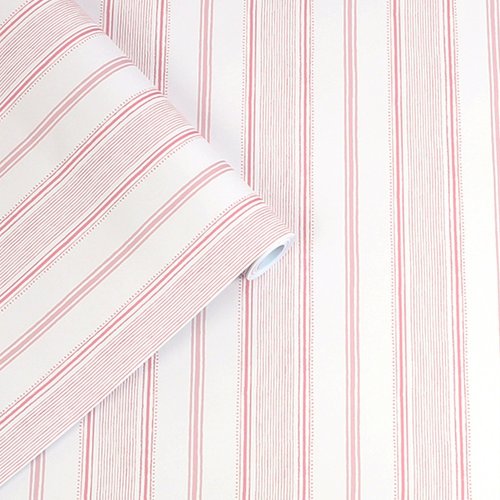 Laura Ashley Heacham Stripe Blush Wallpaper 115270