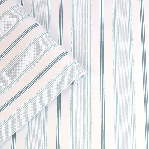 Laura Ashley Heacham Stripe Seaspray Wallpaper 115271