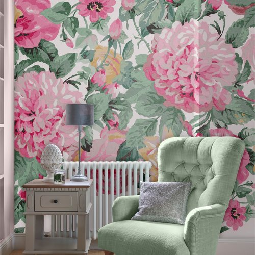 Laura Ashley Aveline Rose Wall Mural