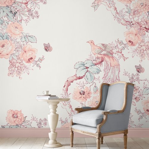 Laura Ashley Birtle Blush Wall Mural 115279