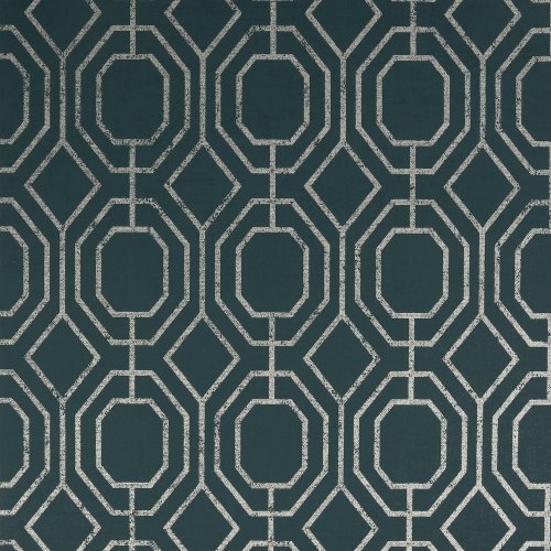 Superfresco Easy Luxe Geo Teal Wallpaper 115933