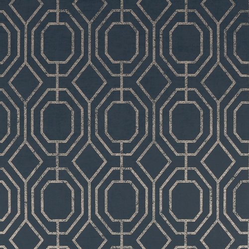 Superfresco Easy Luxe Geo Navy Wallpaper 115935