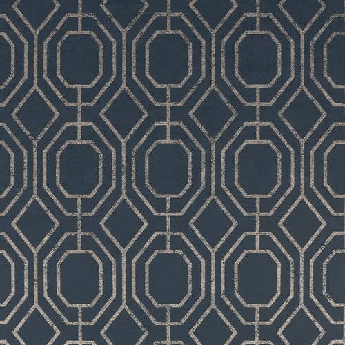 Superfresco Easy Luxe Geo Navy Wallpaper 115935