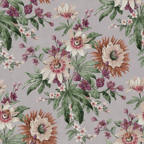 Graham & Brown Martha Mauve Wallpaper 116634