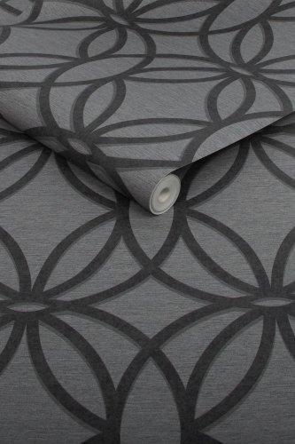 Next Luxe Eclipse Charcoal Wallpaper 118289