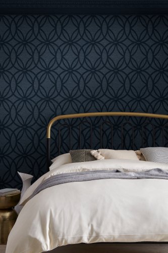 Next Luxe Eclipse Navy Wallpaper 118290