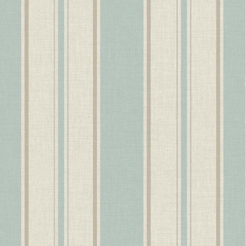 Next Country Stripe Duck Egg Wallpaper 118291