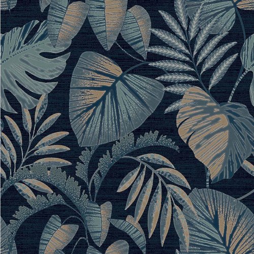 Next Jungle Leaves Navy Wallpaper 118298