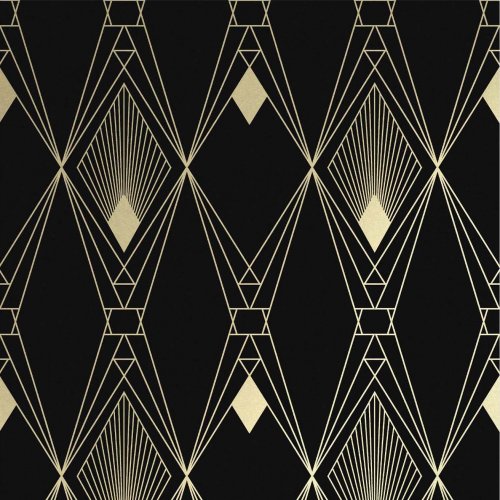 Next Deco Geometric Black Wallpaper 118313