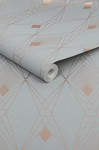 Next Deco Geometric Grey Wallpaper 118314