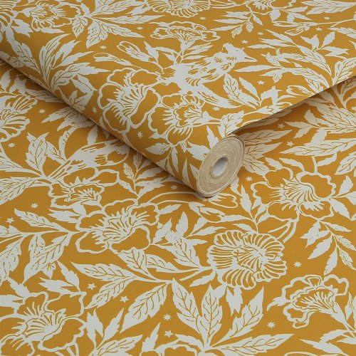 Joules Twiight Ditsy Antique Gold Wallpaper Roll