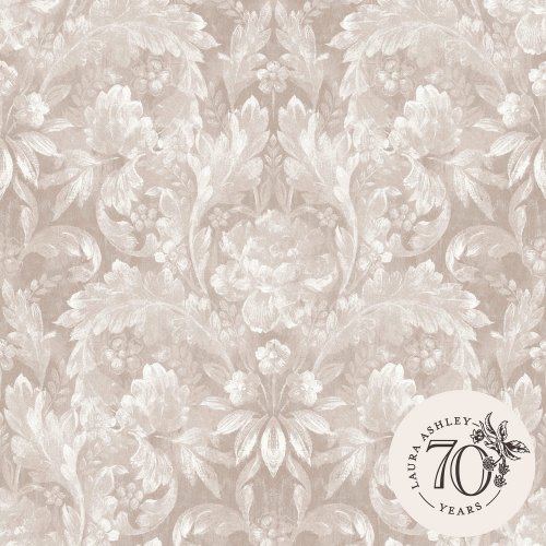 Laura Ashley Apolline Dove Grey Wallpaper