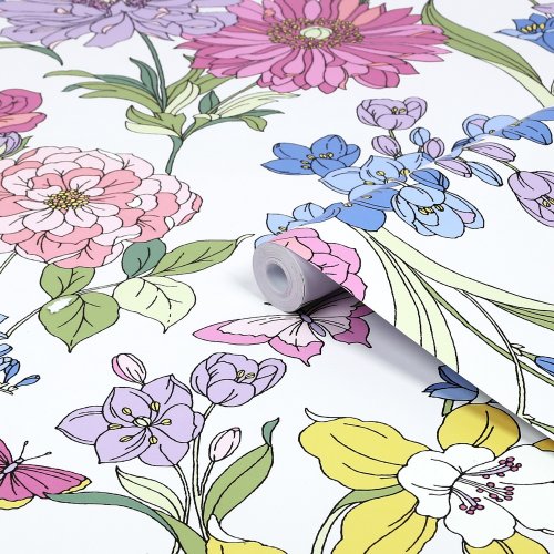 Laura Ashley Gilly Multi Wallpaper Roll