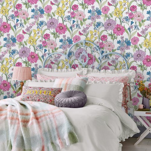 Laura Ashley Gilly Multi Wallpaper Room