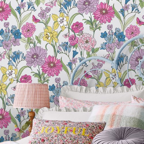 Laura Ashley Gilly Multi Wallpaper Room