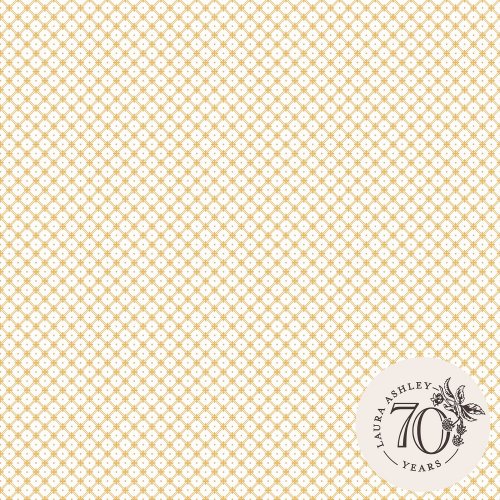 Laura Ashley Wickerwork Pale Ochre Yellow Wallpaper