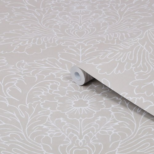 Laura Ashley Silchester Dove Grey Wallpaper Roll