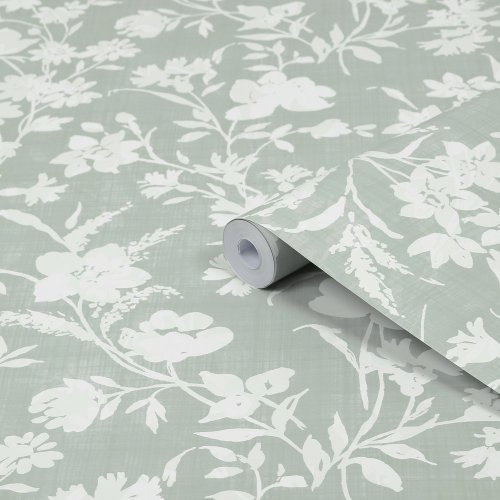 Laura Ashley Rye Sage Green Wallpaper Laura Ashley Rye Sage Green Wallpaper