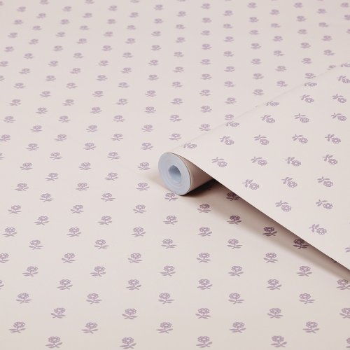 Laura Ashley Daisy Lavender Wallpaper Roll