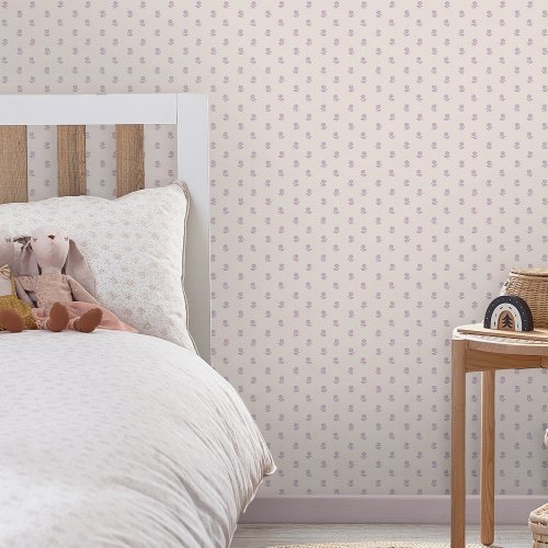 Laura Ashley Daisy Lavender Wallpaper