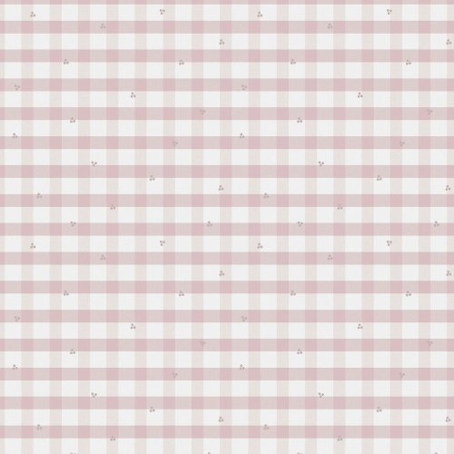 Laura Ashley Gingham Pale Amethyst Wallpaper