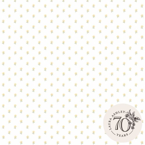 Laura Ashley Wood Violet Ochre Yellow Wallpaper