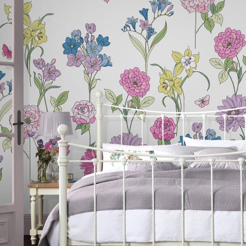 Laura Ashley Gilly Wall Mural Room