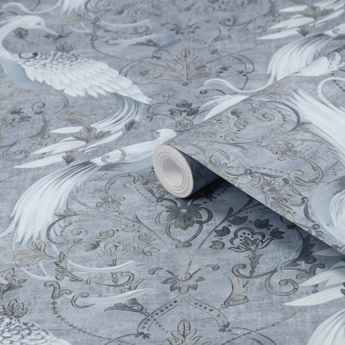 Laura Ashley Tregaron Midnight Blue Wallpaper Roll