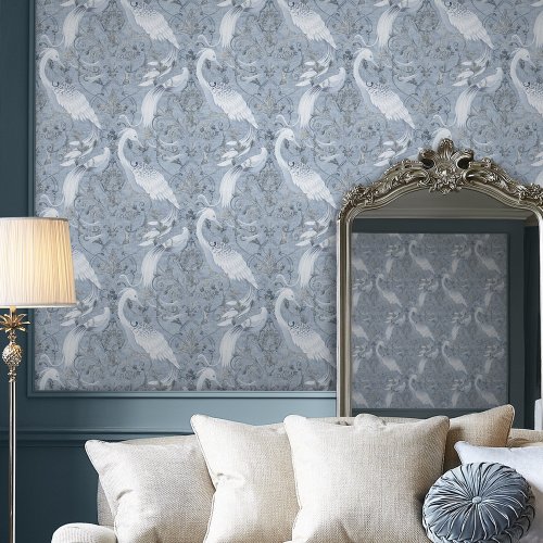 Laura Ashley Tregaron Midnight Blue Wallpaper Room
