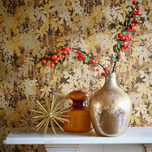 Clarissa Hulse Canopy Antique Gold Wallpaper Room