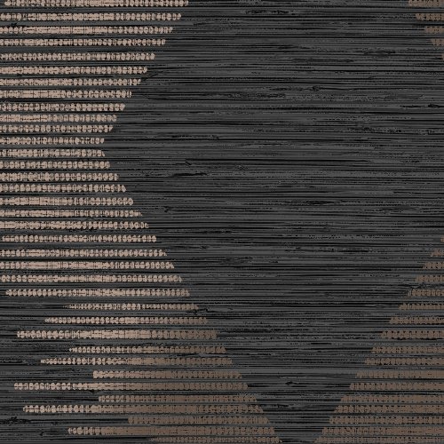 Superfresco Serenity Geo Black/Rose Gold Wallpaper Close