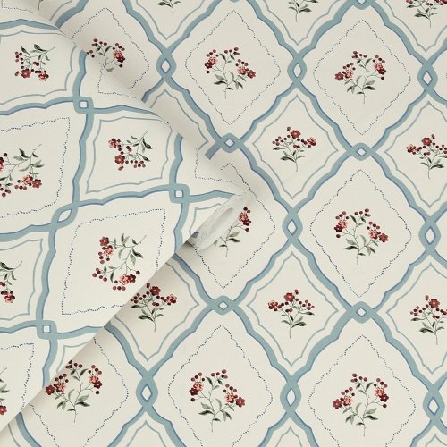 Laura Ashley Alphabet Dove Grey Wallpaper Roll