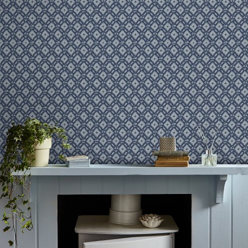 Laura Ashley Whitebrook Dusky Seaspray Blue Wallpaper Room