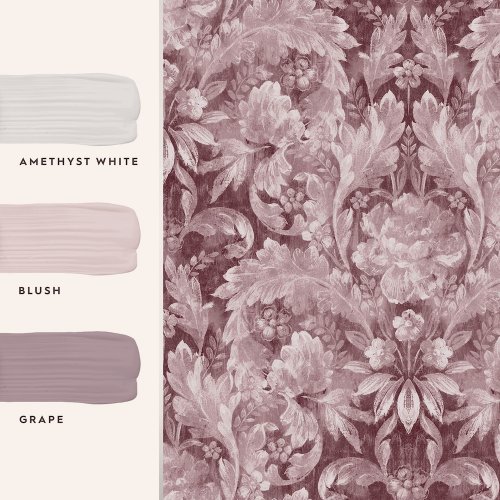 Laura Ashley Apoline Pale Blackberry Wallpaper Match