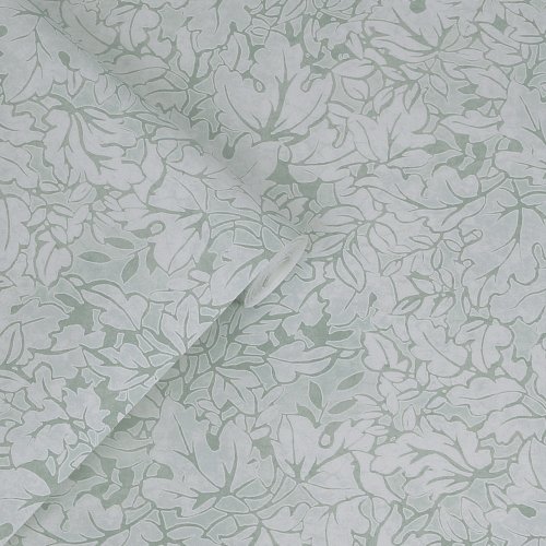 Laura Ashley Corrina Leaf Mineral Green Wallpaper Roll