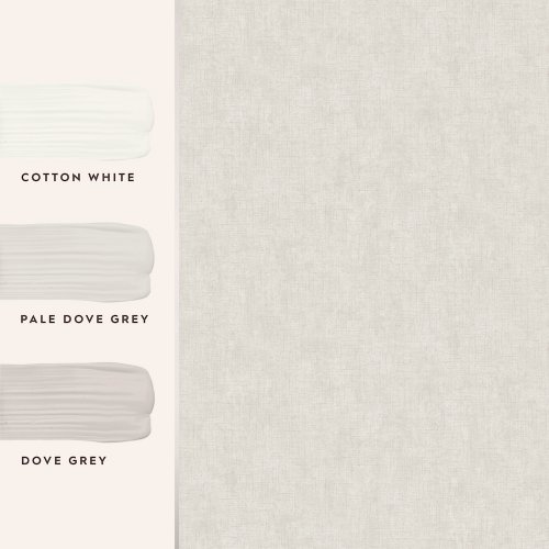 Laura Ashley Plain Pale Dove Grey Wallpaper Matching Paint