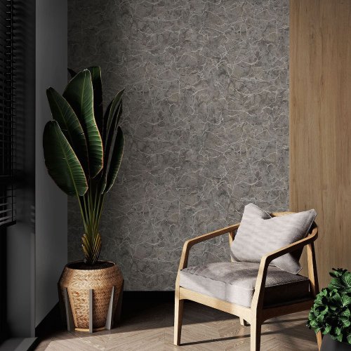 Boutique Carrara Taupe Wallpaper Room