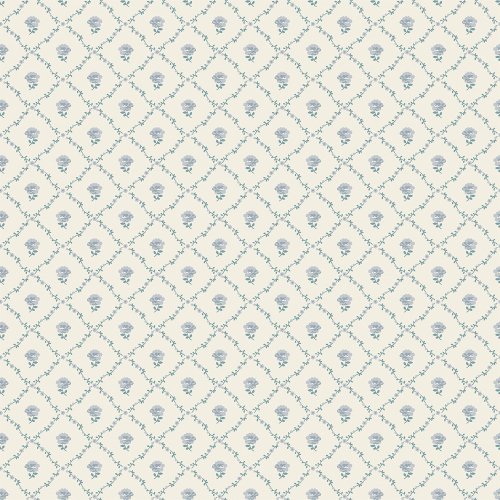 Laura Ashley Kate Pale Seaspray Blue Wallpaper