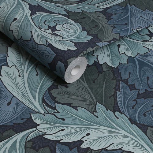 Morris at Home Acanthus Blue Wallpaper Roll