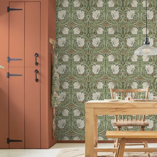 Morris at Home Pimpernel Green Wallpaper Room