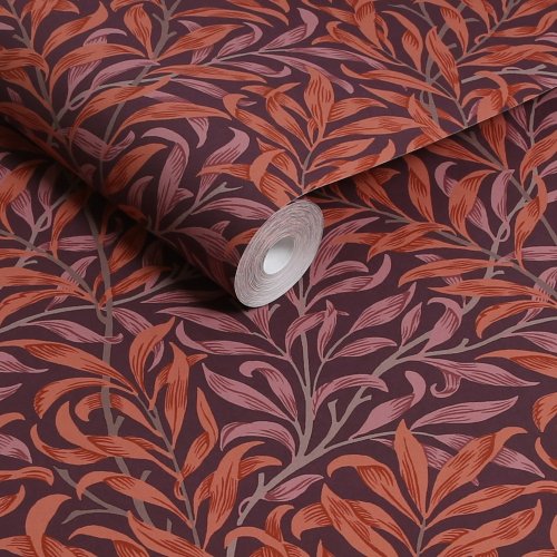Morris at Home Willow Bough Plum Wallpaper Roll
